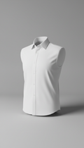 Mist White Crisp Cotton Shirt